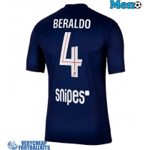 Paris Saint-Germain Lucas Beraldo #4 Replica Home Shirt 2025-26 Short Sleeve